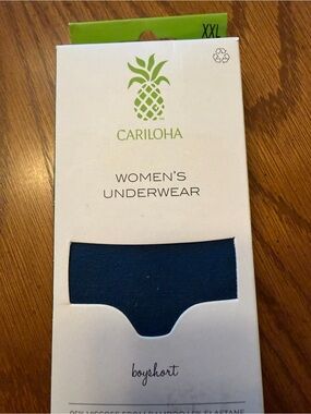 Cariloha Women's Boyshort Underwear - Navy Blue